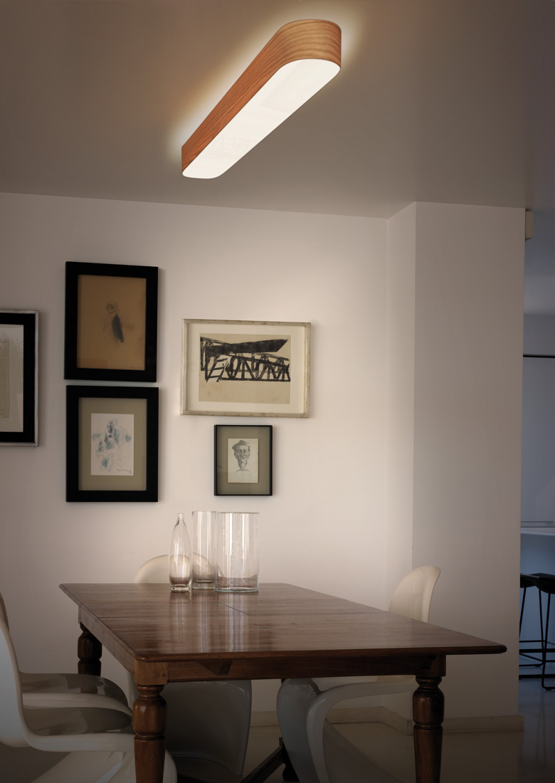LZF Lamps | I-Club, Large Wall Lamp. Family Dining room| Wood touched by Light | Handmade Wood Lighting since 1994