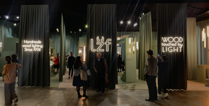 LZF Green Space at Euroluce 2023, an allegory to the enchanted forest