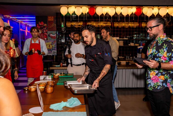 LZF team at Fiesta & Design 2025 in Dubai – Spanish lighting brand international event, During one of the activities of the event.