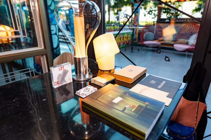 LZF's exhibition space with Eris and Tiny lamps, at Fiesta & Design 2025